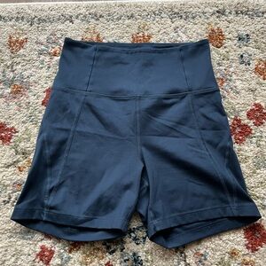Girlfriend Collective Midnight High-Waisted Shorts